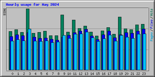 Hourly usage for May 2024